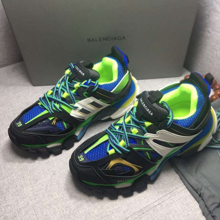 BALENCIAGA TRACK 3.0 x VERT BLEUE
