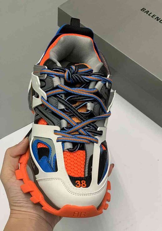BALENCIAGA TRACK 3.0 x ORANGE BLANC BLEUE