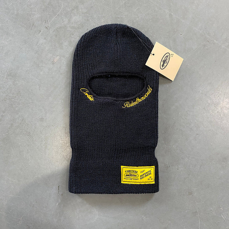 CAGOULE EN TRICOT CORTEIZ NOIR JAUNE