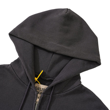 Gallery Dept Zip Up Hoodie GRIS