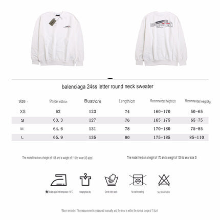 Balenciaga White Sweatshirt