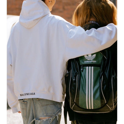 Balenciaga White Hoodie with "I Love" Graphic