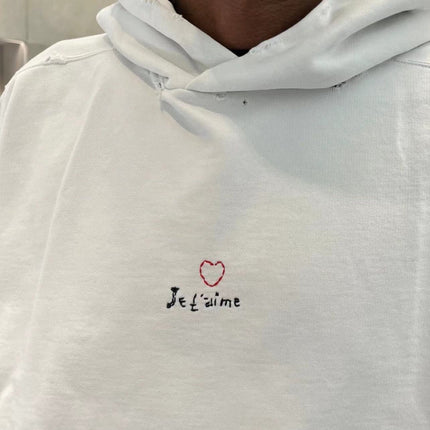 Balenciaga White Be Yourself Hoodie