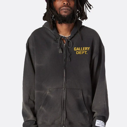 Gallery Dept Zip Up Hoodie GRIS
