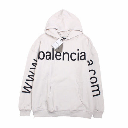 Balenciaga Off-White Oversized Hoodie