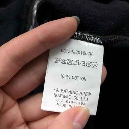 Sweat à capuche entièrement zippé BAPE Shark noir
