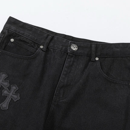 JEAN CHROME HEARTS DOUBLE CROSS NOIR