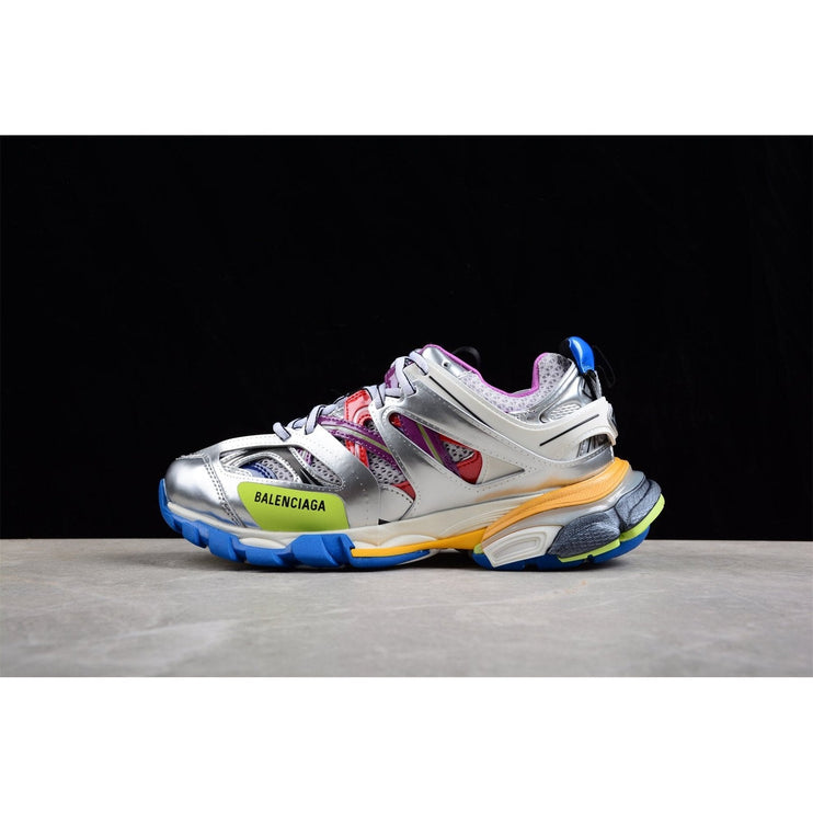 BALENCIAGA TRACK 3.0 x LEATHER FREE WHITE SILVER MULTI
