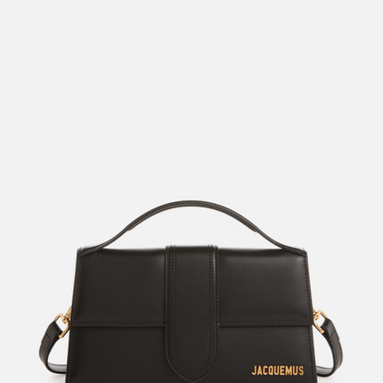 JACQUEMUS Le grand Bambino en cuir - Noir