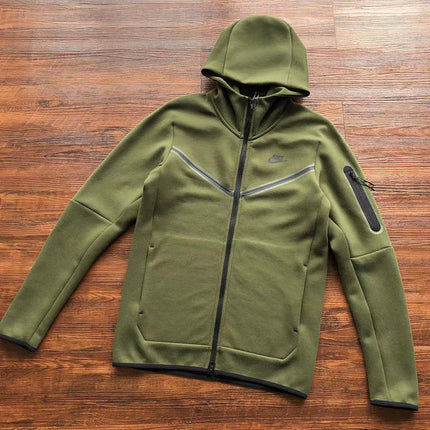 Sweat à capuche Nike Tech Fleece x Vert olive