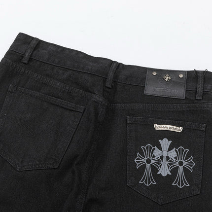 JEAN CHROME HEARTS DOUBLE CROSS NOIR