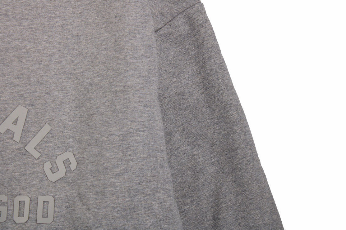 Sweat à capuche Fear of God Essentials - Gris avec capuche jaune