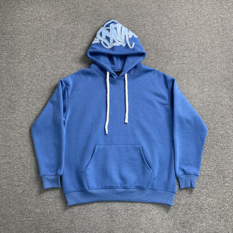 Sweat à capuche avec logo Syna World Hood bleu