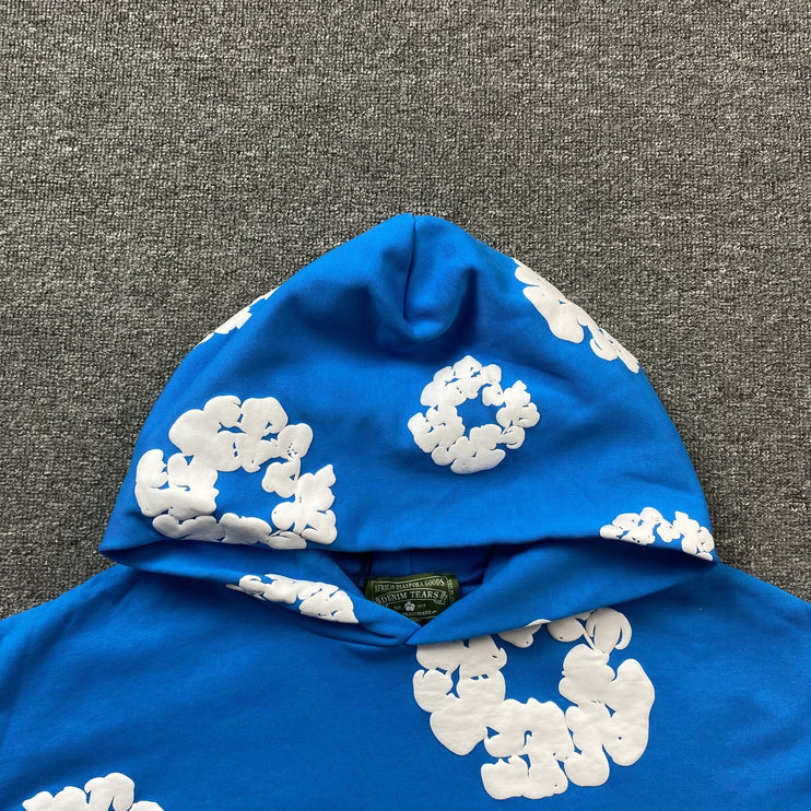 Sweat à capuche Denim Tears bleu azur