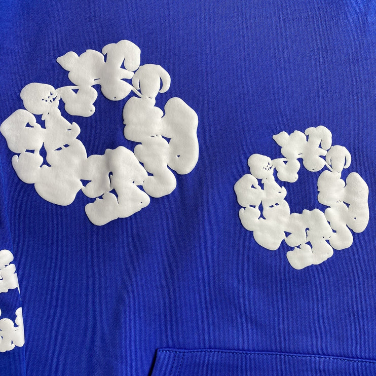 Sweat à capuche Denim Tears bleu foncé