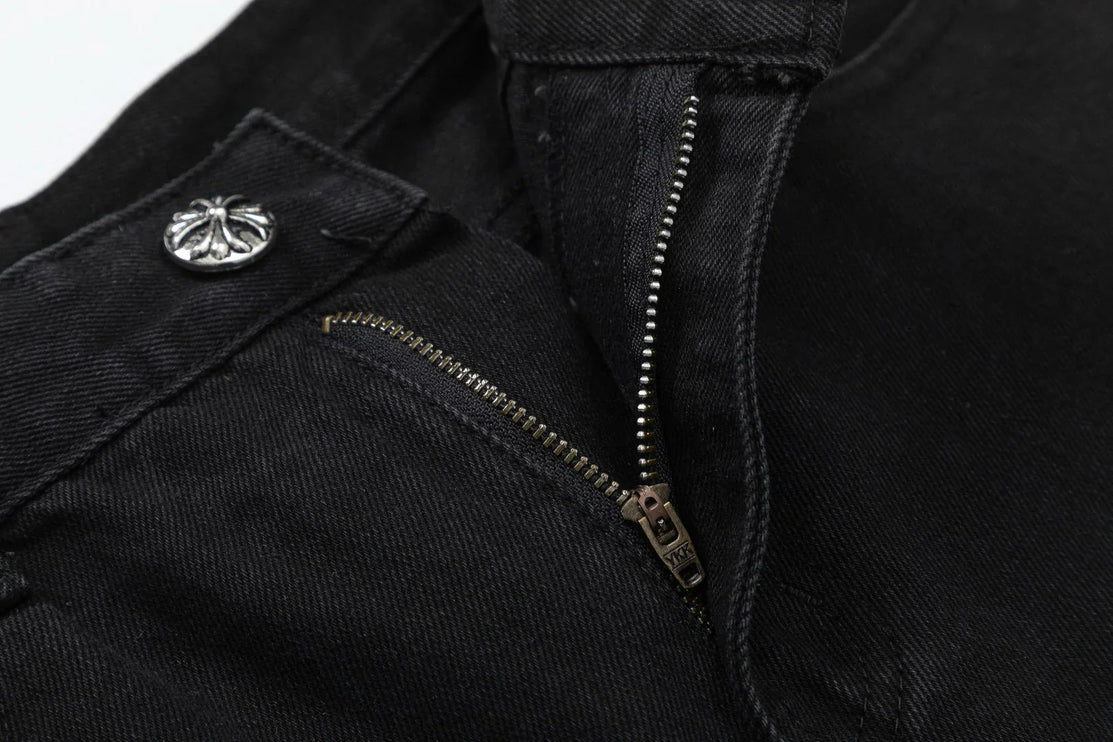 JEAN CHROME HEARTS DOUBLE CROSS NOIR