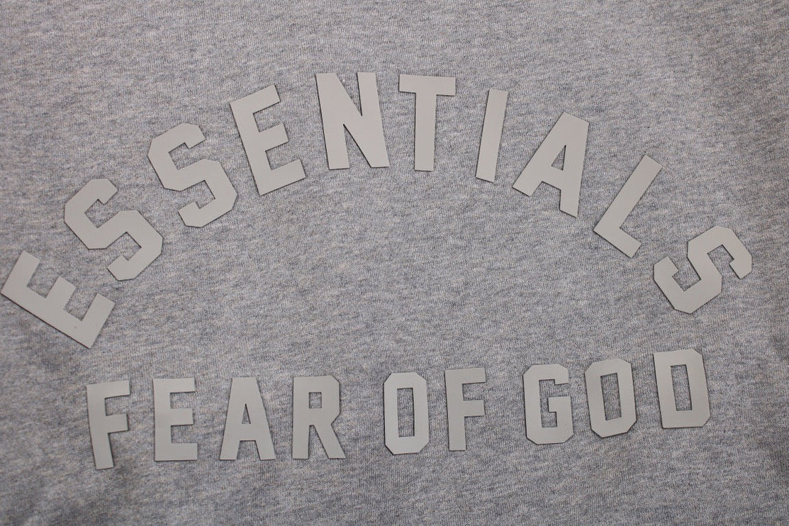Sweat à capuche Fear of God Essentials - Gris avec capuche jaune