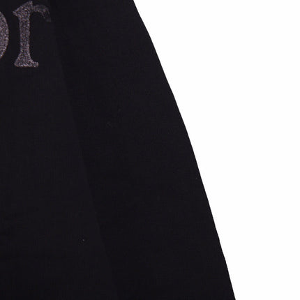 DIOR FLOWER LOGO HOODIE BLACK