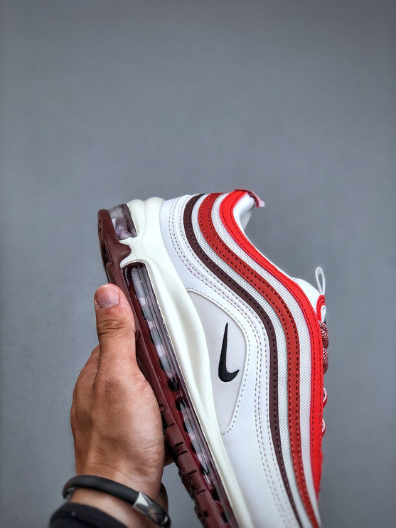 NIKE Air Max 97 "White/Dune Red"