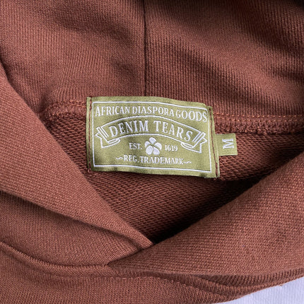 Sweat à capuche Denim Tears marron