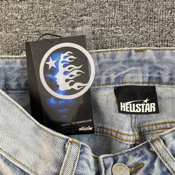 Jean Hellstar Black Flame bleu délavé