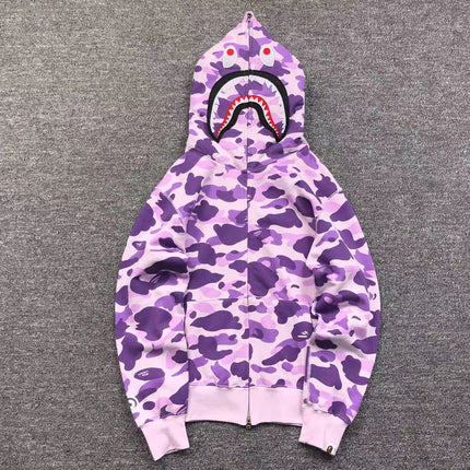 Sweat à capuche entièrement zippé BAPE COLOR CAMO VIOLET