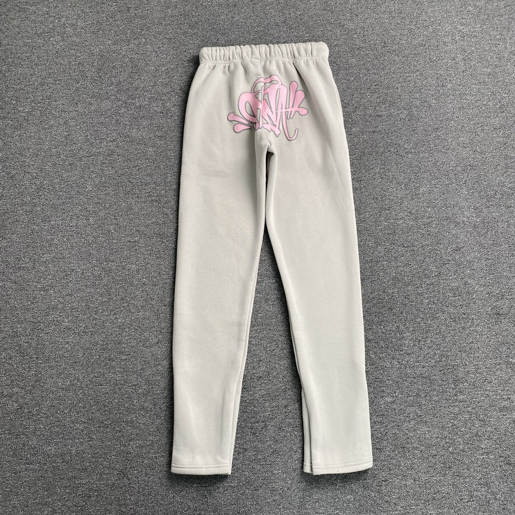 PANTALON DE SURVÊTEMENT SYNA WORLD LOGO SYNA GRIS ROSE