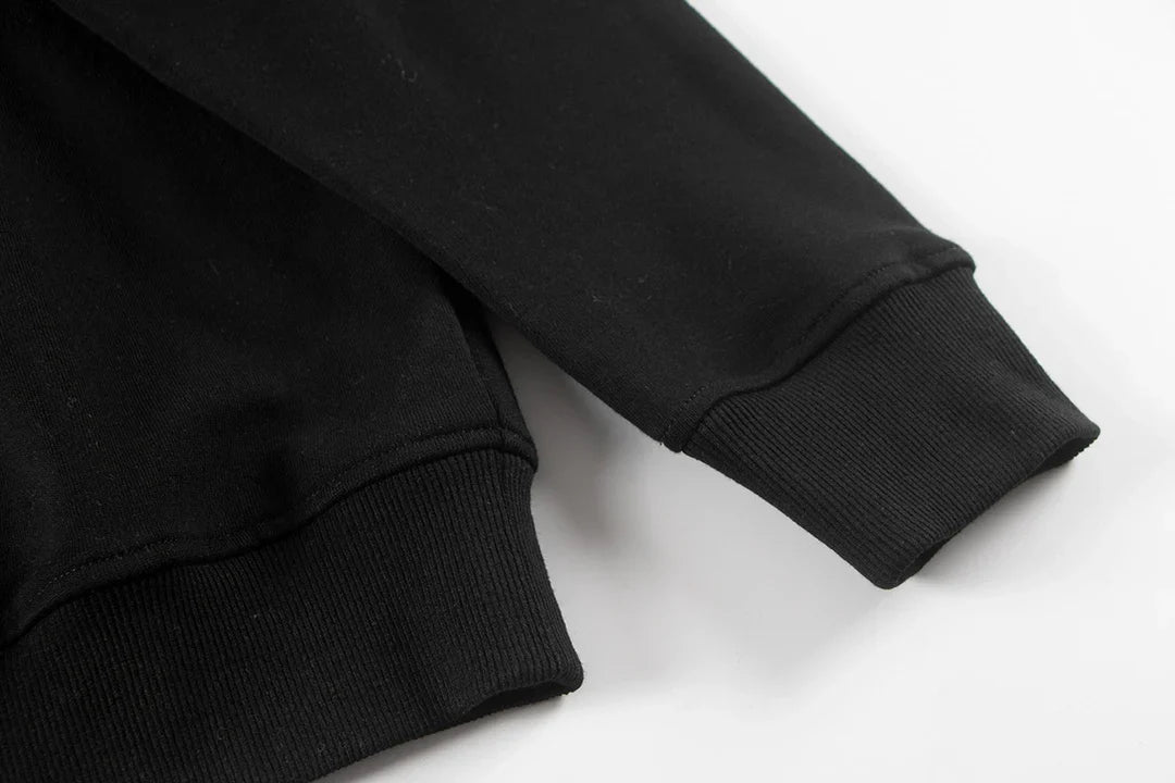 SWEAT-SHIRT NOIR AVEC PATCH CROIX CHROME HEARTS