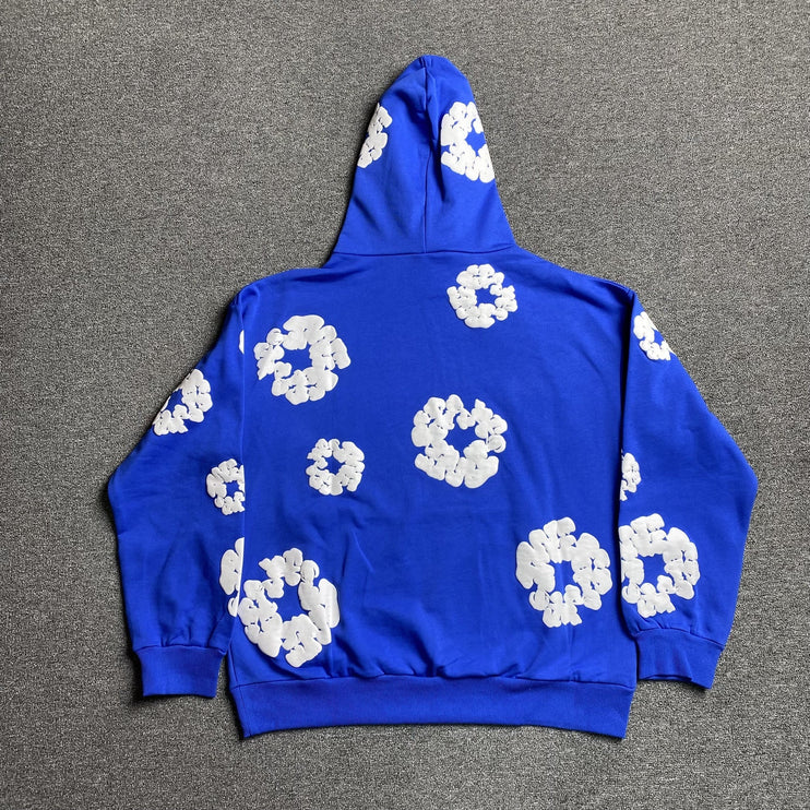 Sweat à capuche Denim Tears bleu foncé