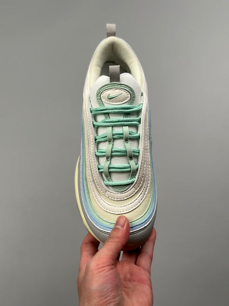 NIKE Air Max 97 "Enamel Vert Sail Worn Bleu"