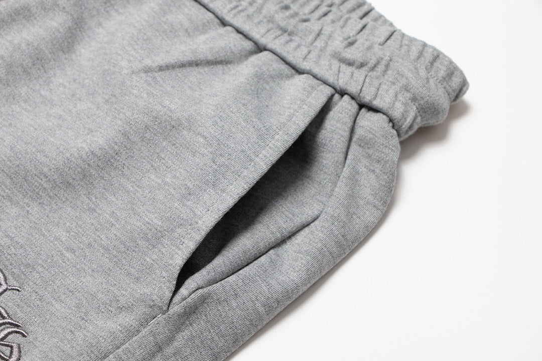 SHORT GRIS AVEC LOGO FER À CHEVAL CHROME HEARTS