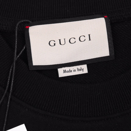 Gucci Black Sweatshirt with Ballet Slippers Print