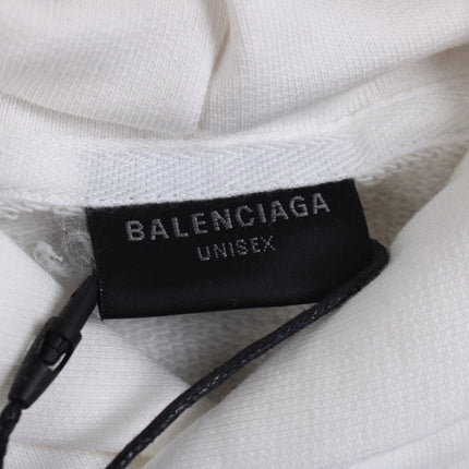 Balenciaga White Be Yourself Hoodie