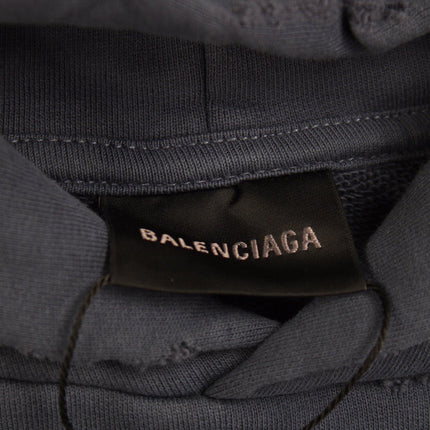 Balenciaga Paris Graffiti Hoodie - Blue