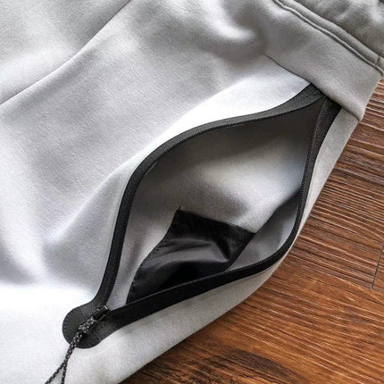 PANTALON NIKE TECH FLEECE x GRIS LOUP/AIGUE-MARINE/ORANGE
