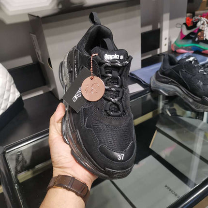 BALENCIAGA TRIPLE S x NOIR GEL