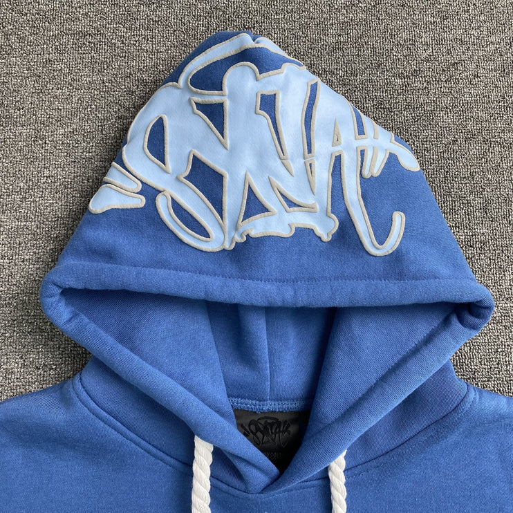 Sweat à capuche avec logo Syna World Hood bleu