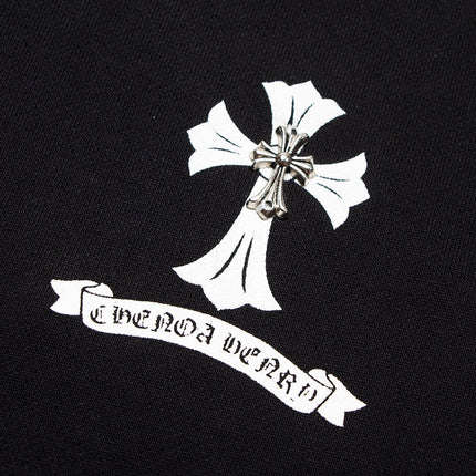 SWEAT-SHIRT NOIR CHROME HEARTS CROIX BLANCHE