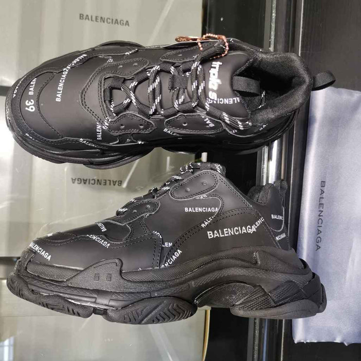 BALENCIAGA TRIPLE S x NOIR MONOGRAM