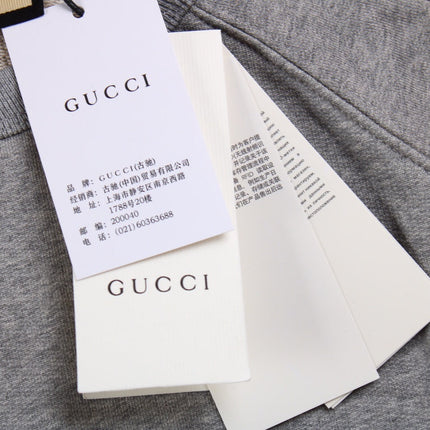 Gucci Grey Sweatshirt with Stripe Detail