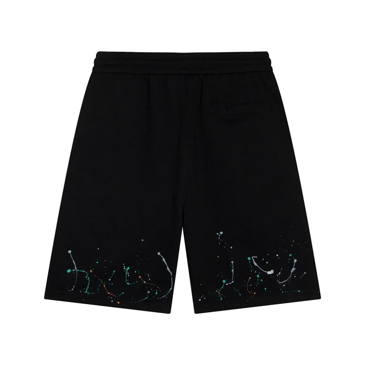 SHORT CHROME HEARTS PAINT DRIP NOIR