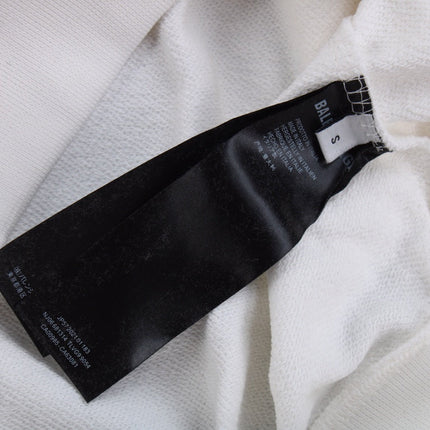 Balenciaga White Logo Hoodie