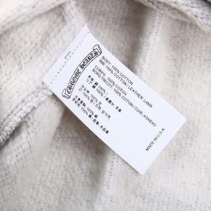 SWEAT-SHIRT CHROME HEARTS CROSS PATCH GRIS