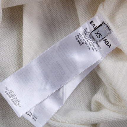 Balenciaga White Hoodie with "I Love" Graphic
