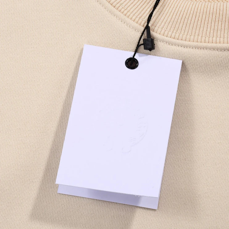 Sweat-shirt beige avec patch croix blanches CHROME HEARTS