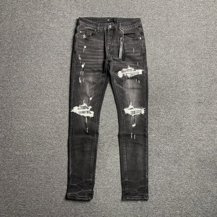JEAN NOIR AMIRI SLASH SLIM
