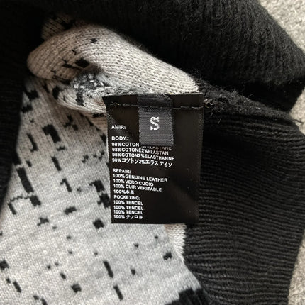 PULL AMIRI COL ROND DÉGRADÉ GRIS