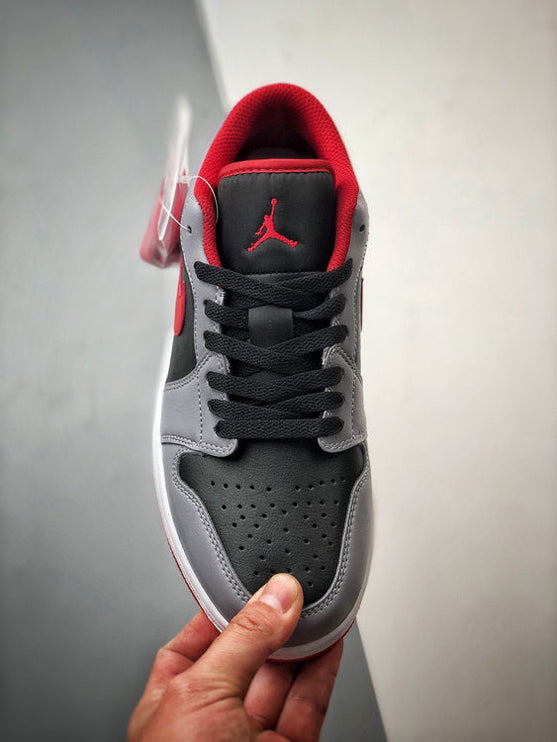 Air Jordan 1 Low "Shadow Toe Gym Red"