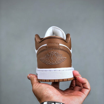 Air Jordan 1 Low "brown and white"