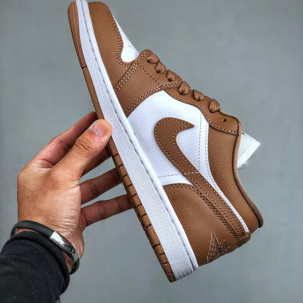 Air Jordan 1 Low "brown and white"